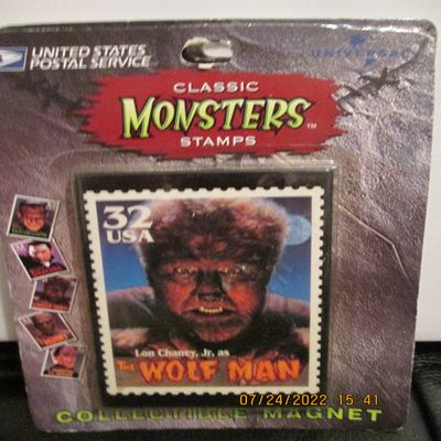 Classic Monsters Stamps " the Wolf Man" Magnet