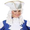 WIDMANN Tricorn Felt - White Pirate Hats Caps & Headwear for Fancy Dress Costumes Accessory view 3