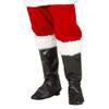 Santa Claus Boot Covers Accessory for Christmas Party Fancy Dress view 1