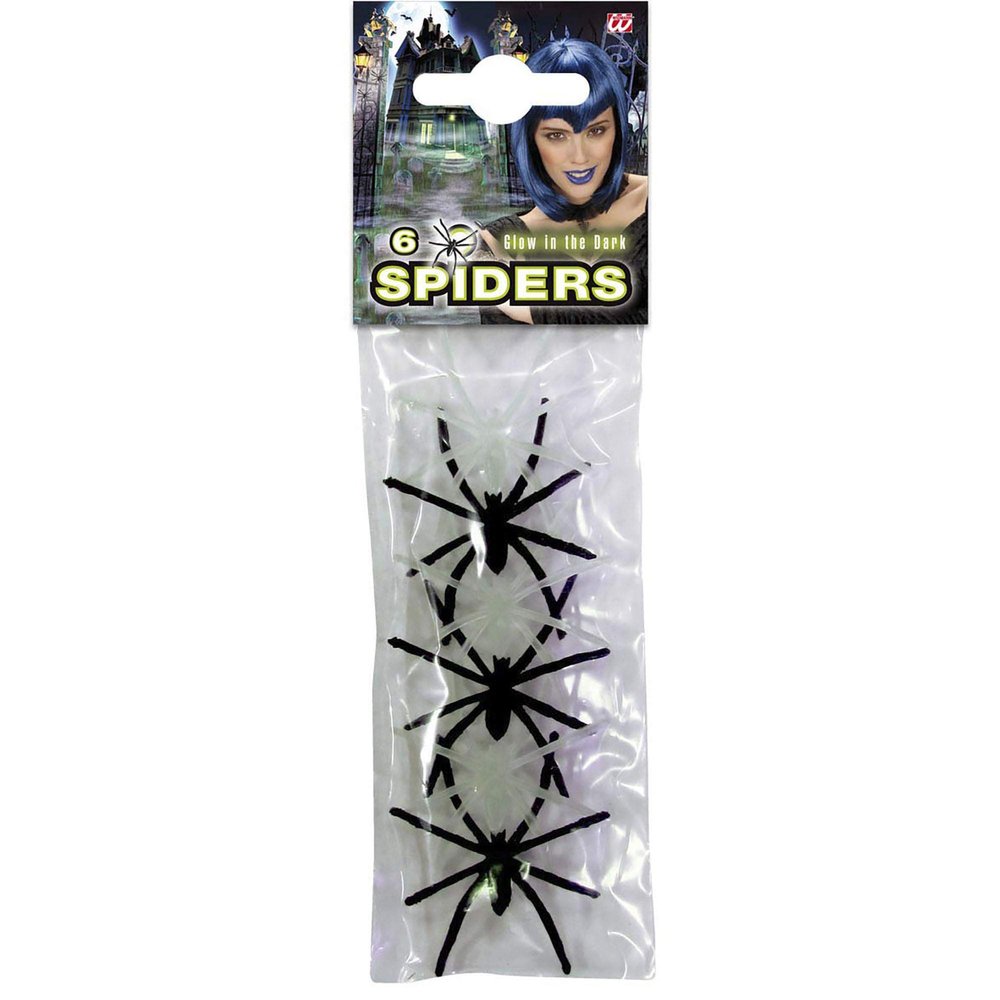 Bag of Spiders Gid/Black Accessory for Halloween Fancy Dress