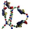 Toucan Luaua Toucans Mardi Gras Bead Necklace Spring Break Gasparilla Pirate Beads view 2