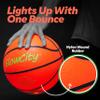 GlowCity Glow in The Dark Basketball - Size 7 Light Up Ball for Teen Boys Gifts, Adults - Red Glow for Outdoor Games - Sports Birthday Gift Ideas for Boys Ages 12 13 14 15 Basketball Gear Accessories view 4