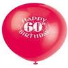 6 Latex Balloons 60th Birthday view 1