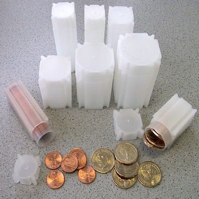 100 Coin Safe Square Coin Tubes: Cents