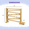 Mom's Healthy Market Wooden Marble Run Roller Track Toy 18" High Amish-Built in The USA Classic Wooden Toy with Free Marbles view 3