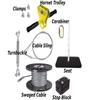 ZLP Hornet Zip Line Kit with Yellow Trolley and Seat 50 FT view 2