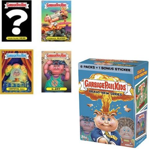 2012 Topps GPK Garbage Pail Kids Card Stickers BRAND NEW 2012 Series 1 Value Blaster Box - 6 packs