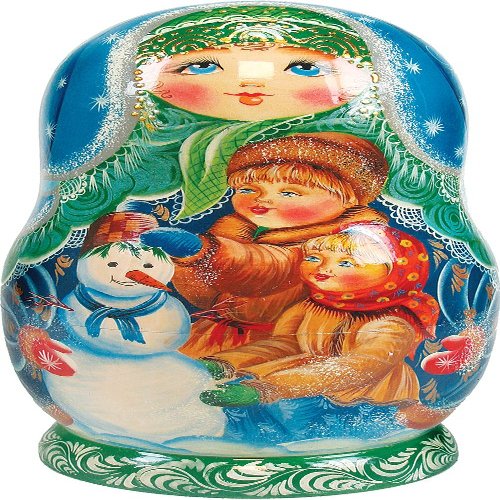 Build Snowman 5-Nest Matreshka Stacking Dolls Set - 1300932 by G.DeBrekht