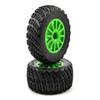 Traxxas Assembled Glued Green Wheels Bfgoodrich Rally Gravel Pattern 2 Tires & Wheels with Tire Foam Inserts view 1