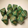 Chessex Dice Sets: Golden Recon Speckled - Ten Sided Die d10 Set (10) view 1