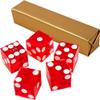 Casino Grade Precision Razor Edge Red Craps Dice - 1 Stick (5 Dice) view 2