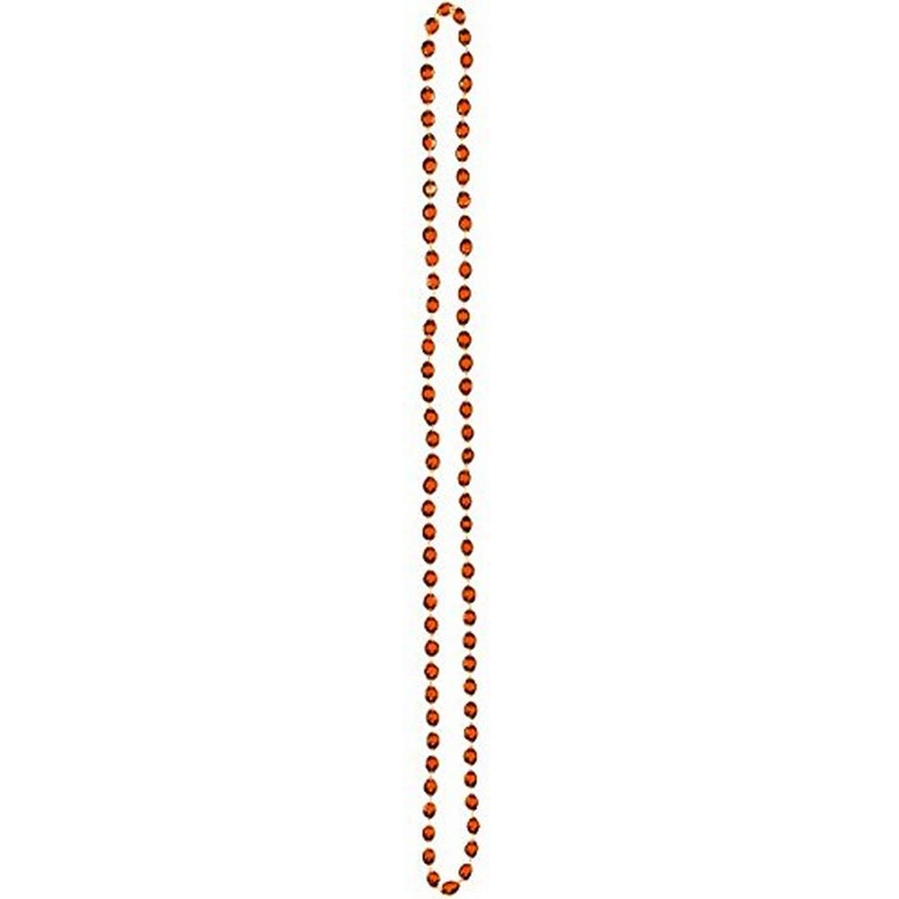 Amscan Bling Bead Party Necklace, 30", Orange