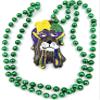 Jester Dog Mardi Gras Bead Necklace Spring Break Cajun Carnival Festival New Orleans view 1