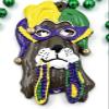 Jester Dog Mardi Gras Bead Necklace Spring Break Cajun Carnival Festival New Orleans view 2