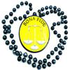 Lawyer Bona Fide Legal Mardi Gras Bead Necklace Justice Scales New Orleans Beads view 1