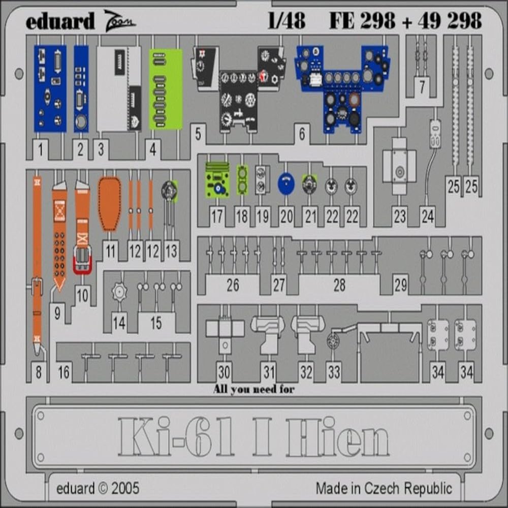 Eduard Accessories  FE298 Model-Making Accessory Ki 61 L Hien