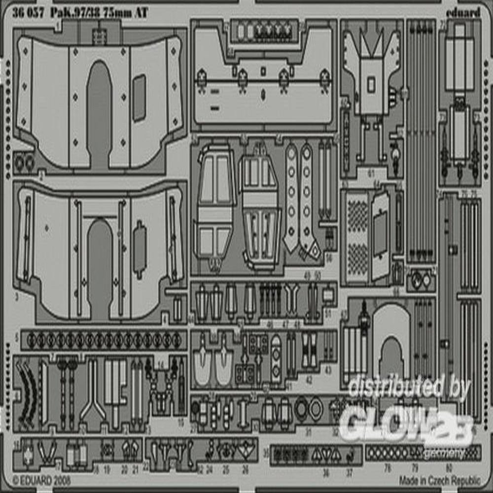 Eduard Accessories 36057 Model-Making Accessory Pak 97/38 75 mm at Italeri