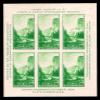 1934 Yosemite National Park Souvenir Sheet of Six Stamps Scott 751 view 1