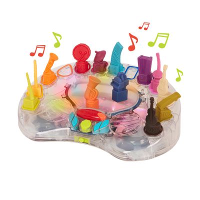 B. toys  B. Symphony Musical Toy Orchestra for 3+ Years  13 Musical Instruments for Classical Music for Babies and Toddlers  Interactive Kids Music Toys with Lights and 15 Songs