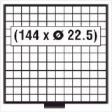 Safe Albums Tray for "BEBA MAXI" - for 144 coins up to 22.4mm diameter