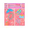 Amscan Sparkling Princess Birthday Party Scene Setters Decoration (5 Pack), 59" x 65", Pink view 1
