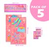 Amscan Sparkling Princess Birthday Party Scene Setters Decoration (5 Pack), 59" x 65", Pink view 2