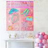Amscan Sparkling Princess Birthday Party Scene Setters Decoration (5 Pack), 59" x 65", Pink view 3