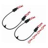Hot Racing BWP123B02 Body Clips With Fastened Rubber Leash (Red) view 1