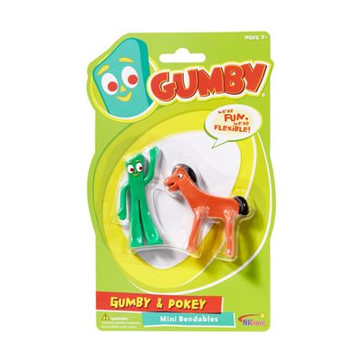 NJ Croce Gumby & Pokey Bendable Figure Pair