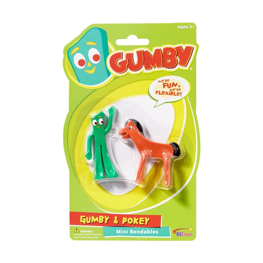 NJ Croce Gumby & Pokey Bendable Figure Pair