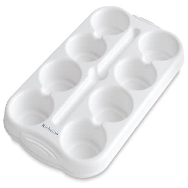 Richeson Tempera Cake Trays - Empty 8 Well Tempera Tray