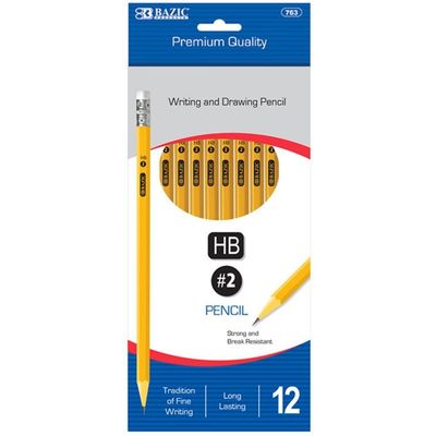 12 Pack of #2 Pencils - Case of 48