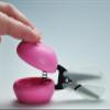 HARAC Adapted Safety Scissors - Tabletop Scissors for Toddlers, Kids, Seniors, Special Needs, and Injury Recovery - Spring Loaded Ambidextrous Handle, Non-Stick Blade, Made in Japan, Pink view 2