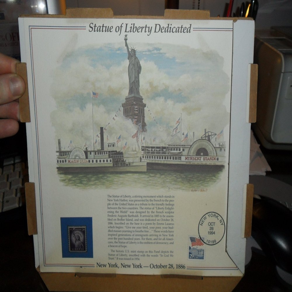 1994 Statue of Liberty Dedicated United States Postal System Commemorative Stamp Sheet