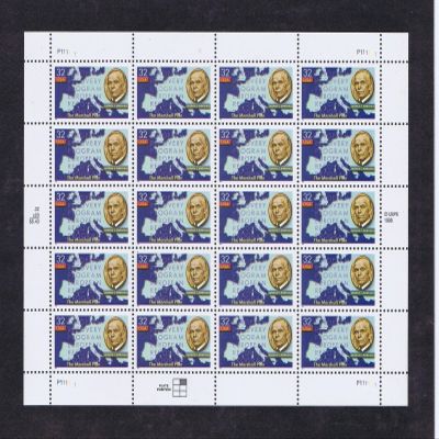 US# 3141, 1997 Marshall Plan pane of 20 - 32c stamps, MNH.