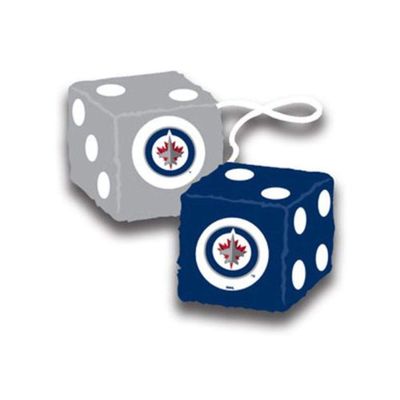 Fremont Die NHL Winnipeg Jets 3" Fuzzy Dice, 3", Team Colors