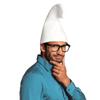 Boland 01354  Dwarf Hat, Felt, White, Unisex, Hat, Fairytale, Gnome, Costume, Carnival, Theme Party view 3