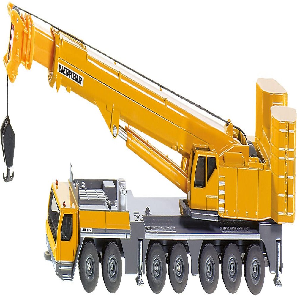 SIKU 1886, Liebherr Mobile Crane, 1:87, Metal/Plastic, Yellow, Mobile Parts