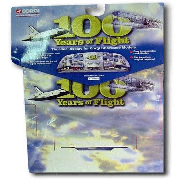 100 Years of Flight Corgi Showcase Collection Timeline Display for Corgi Showcase Models