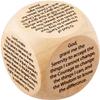 Christian Brands Youth Childrens Catholic Gift Learning Toy Large 2 1/4" Wood Original Our Father Prayer Cube view 1