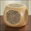 Christian Brands Youth Childrens Catholic Gift Learning Toy Large 2 1/4" Wood Original Our Father Prayer Cube view 2