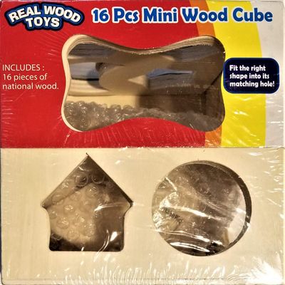 16 Pcs Mini Wood Cube
