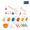 Hape Wooden Quadrilla Marble Run Music Motion Construction with Instruction| 97-Piece STEM Educational Learning Toys for Kids view 3