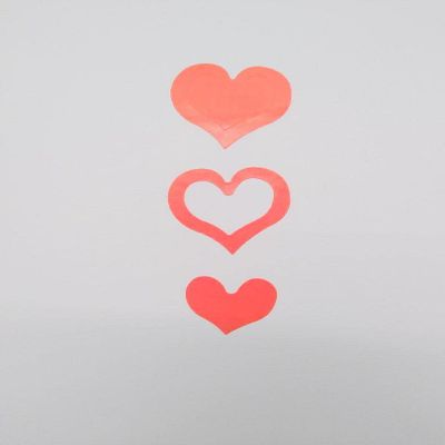 3-WAY HEART BODY STICKERS (1000 stickers per roll)