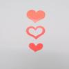 3-WAY HEART BODY STICKERS (1000 stickers per roll) view 1