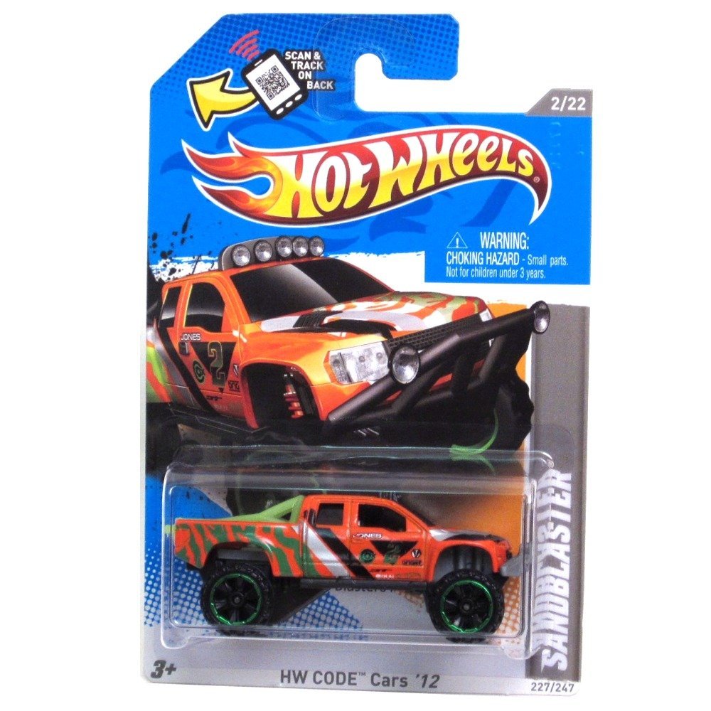 2012 Hot Wheels HW Code Cars 12 Sandblaster 2/22 227/247 Scan & track