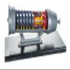 Eisco Labs Turbojet Gas Engine Desktop Model - 20"x9" Metal Base, 17" Turbojet Length view 1