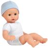 Gotz Muffin to Dress 13" Soft Cloth/Vinyl Baby Doll in Blue with Blue Sleeping Eyes view 1