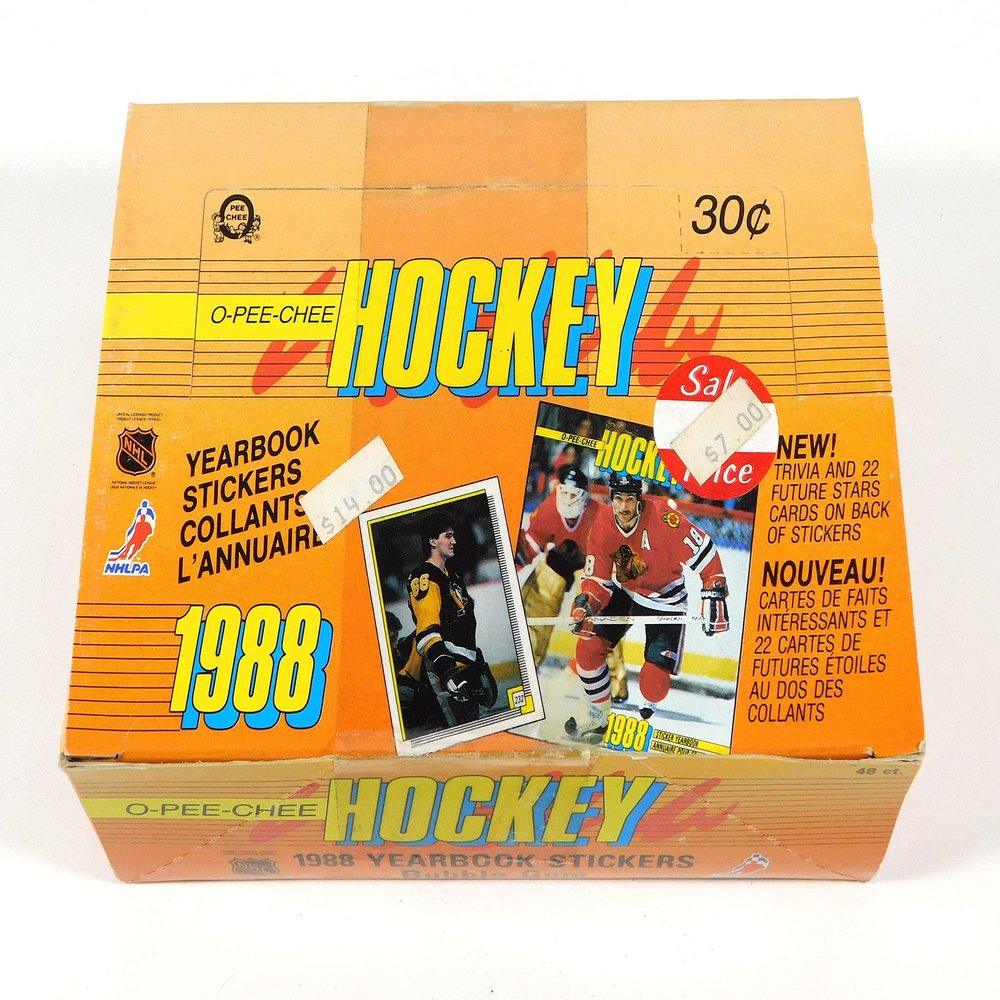 1988-89 OPC O-Pee-Chee Hockey Sticker Box (48 Packs)