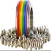 PHS International Rainbow Ring W/Rubber Rings Necklace view 2